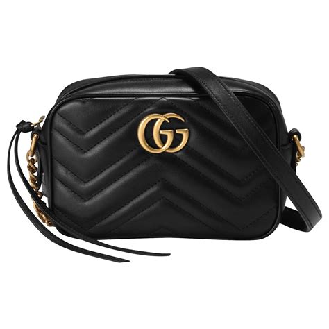 gucci bag black gold chain|gg marmont mini chain bag.